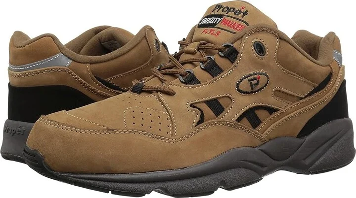 Propet Stability Walker Medicare/HCPCS Code = A5500 Diabetic Shoe Men's Walking Shoes Chocolate/Brown Nubuck : 7.5 XX (5E)
