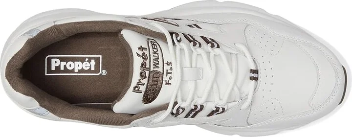 Propet Stability Walker Men's Shoes White/Taupe : 11.5 E (W), Suede - Image 2