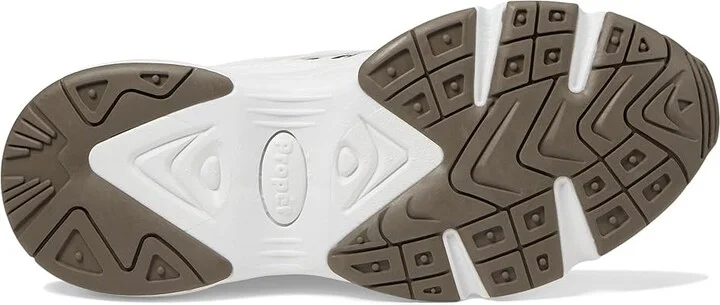Propet Stability Walker Men's Shoes White/Taupe : 11.5 E (W), Suede - Image 3