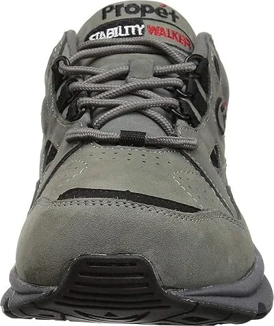 Propet Stability Walker Men's Shoes White/Taupe : 11.5 E (W), Suede - Image 11