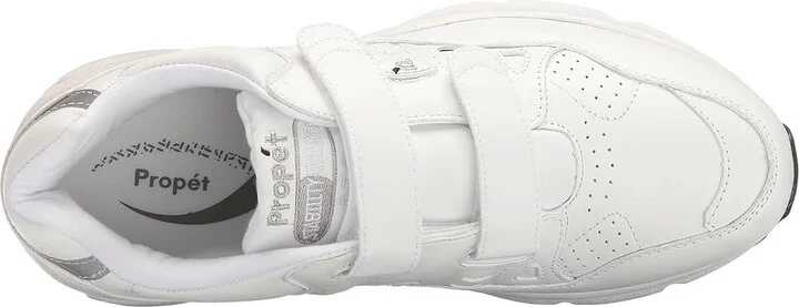 Propet Stability Walker Strap Men's Shoes White : 7.5 XX (5E), Leather - Image 3
