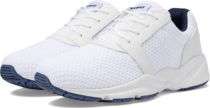Propet Stability X Men's Shoes White/Navy : 10 E (W), Leather/Textile