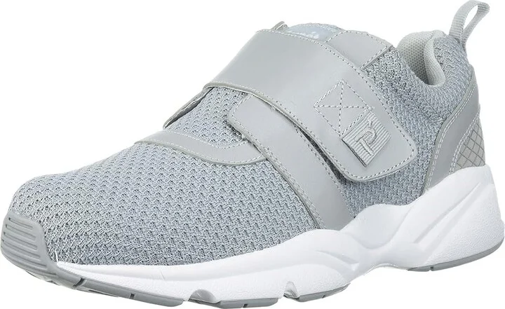 Propet Stability X Strap Men's Shoes Light Grey : 7 XX (5E), Leather/Textile - Image 2