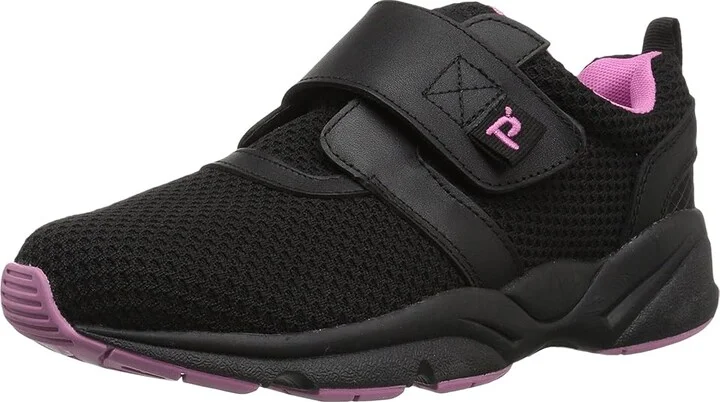 Propet Stability X Strap Women's Shoes Black/Berry : 6.5 XX (4E), Leather - Image 2