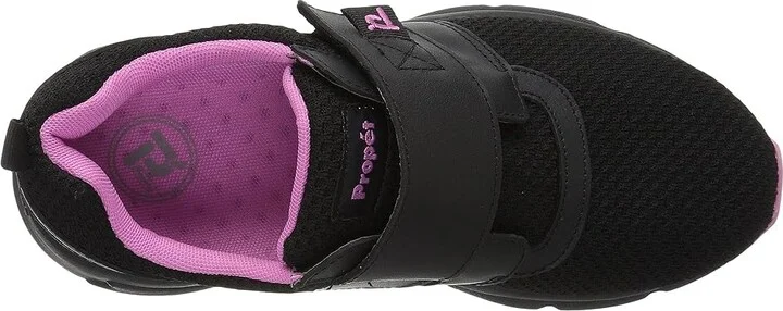 Propet Stability X Strap Women's Shoes Black/Berry : 6.5 XX (4E), Leather - Image 3