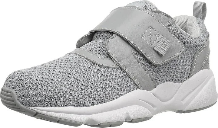 Propet Stability X Strap Women's Shoes Light Grey : 7 XX (4E), Leather - Image 2
