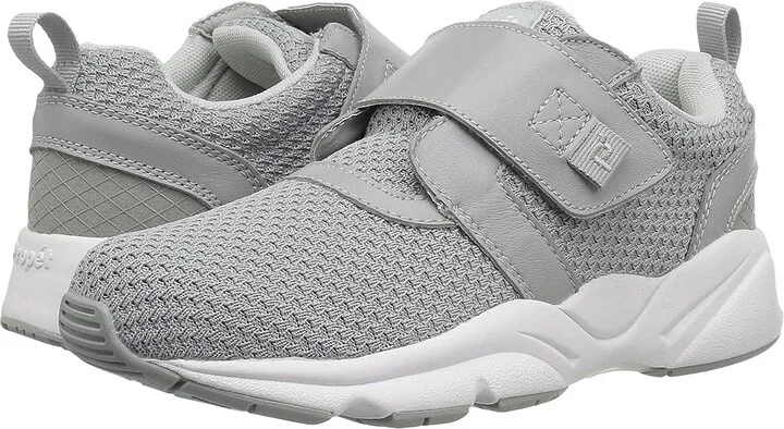 Propet Stability X Strap Women's Shoes Light Grey : 7 XX (4E), Leather