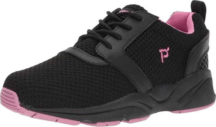Propet Stability X Women's Shoes Black/Berry : 6 XX (4E), Leather - Image 2