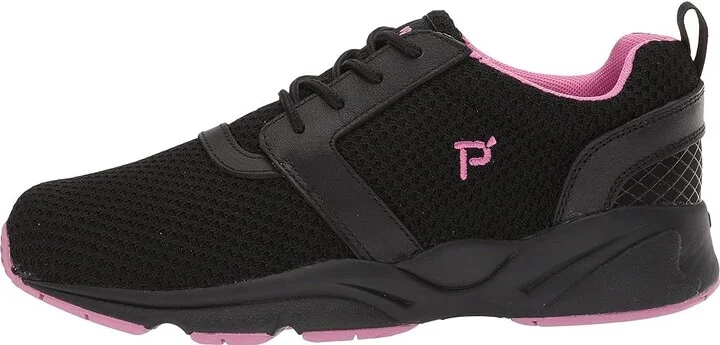 Propet Stability X Women's Shoes Black/Berry : 6 XX (4E), Leather - Image 7