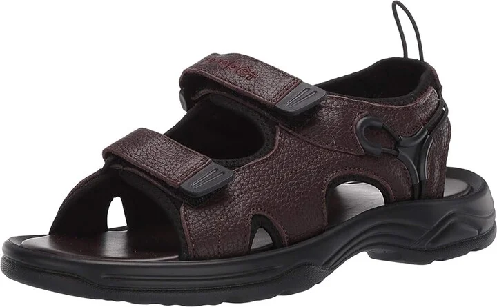 Propet SurfWalker II Men's Sandals Brown Full Grain : 8 M (D), Full Grain leather - Image 2