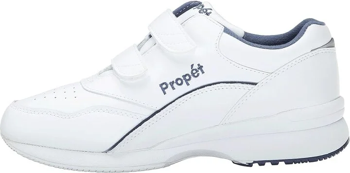 Propet Tour Walker Medicare/HCPCS Code = A5500 Diabetic Shoe Women's Shoes White/Blue : 6.5 M (B), Leather - Image 6