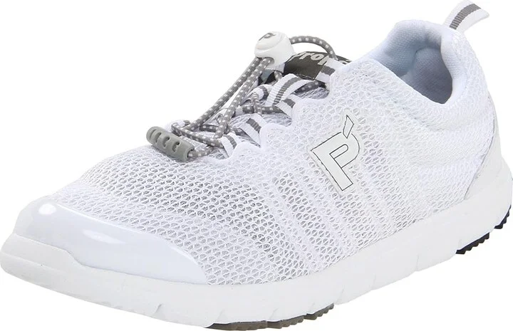 Propet Travel Walker II Women's Lace up casual Shoes White : 6.5 M (B), Canvas/Cotton/Synthetic - Image 2
