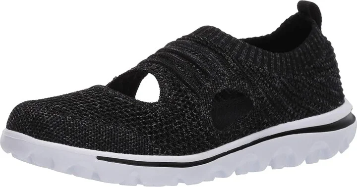 Propet TravelActiv Avid Women's Shoes Black : 8.5 XX (4E), Textile - Image 2