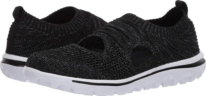 Propet TravelActiv Avid Women's Shoes Black : 8.5 XX (4E), Textile