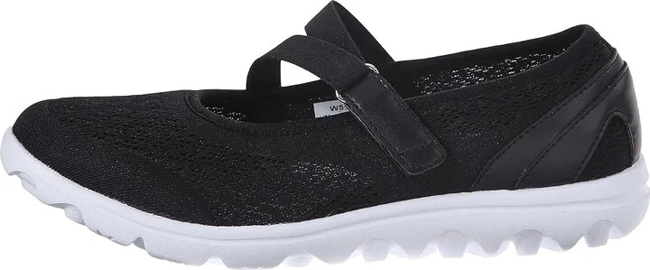 Propet TravelActiv Mary Jane Women's Shoes Black : 7 N (AA), Synthetic/Textile - Image 7