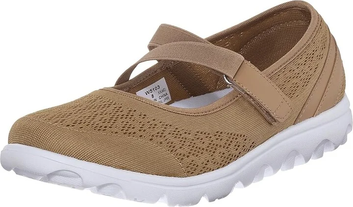 Propet TravelActiv Mary Jane Women's Shoes Honey : 7.5 N (AA), Synthetic/Textile - Image 2