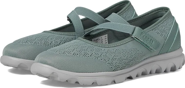 Propet TravelActiv Mary Jane Women's Shoes Lily Pad : 9 XX (4E), Synthetic/Textile