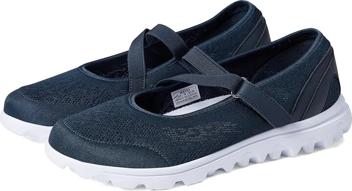 Propet TravelActiv Mary Jane Women's Shoes Navy : 6 XX (4E), Synthetic/Textile