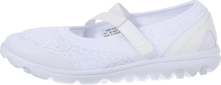 Propet TravelActiv Mary Jane Women's Shoes White : 8 N (AA), Synthetic/Textile - Image 7