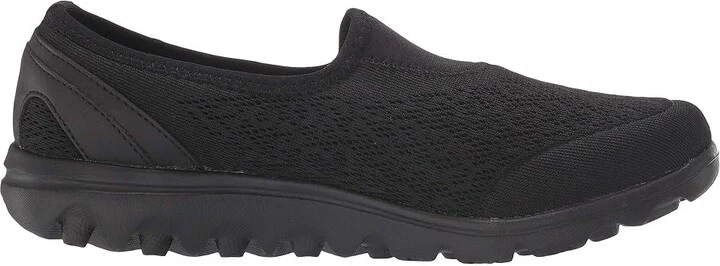 Propet TravelActiv Slip-On Women's Slip on Shoes All Black : 6 XX (4E), Synthetic/Textile - Image 8