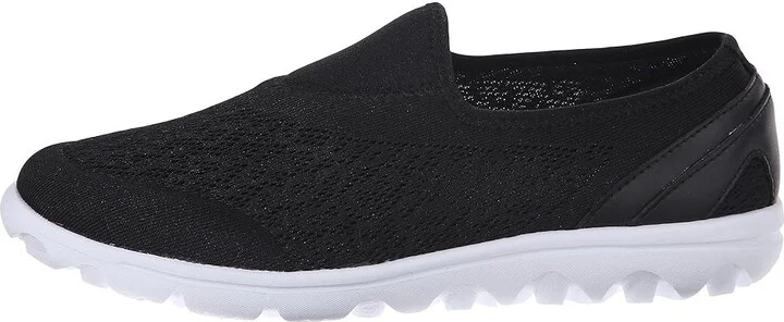 Propet TravelActiv Slip-On Women's Slip on Shoes Black : 9.5 N (AA), Synthetic/Textile - Image 7
