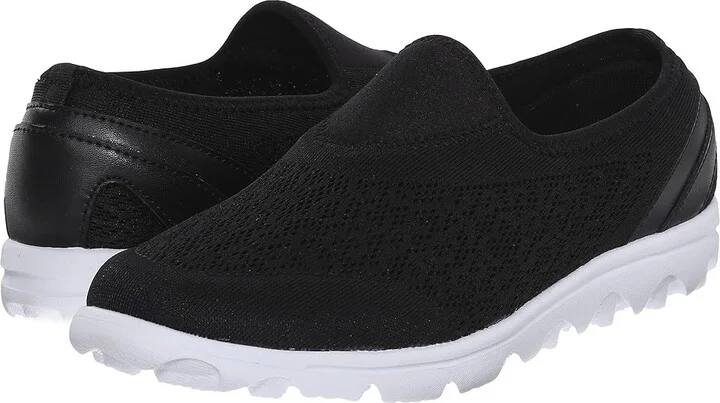 Propet TravelActiv Slip-On Women's Slip on Shoes Black : 9.5 N (AA), Synthetic/Textile