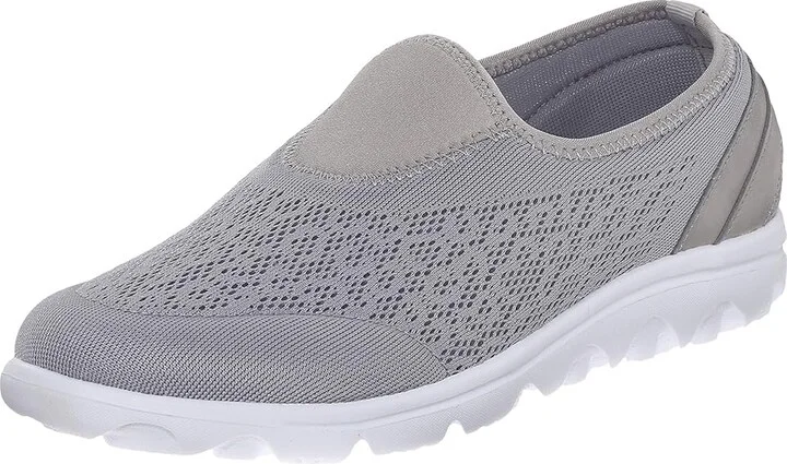 Propet TravelActiv Slip-On Women's Slip on Shoes Silver : 7.5 N (AA), Synthetic/Textile - Image 2