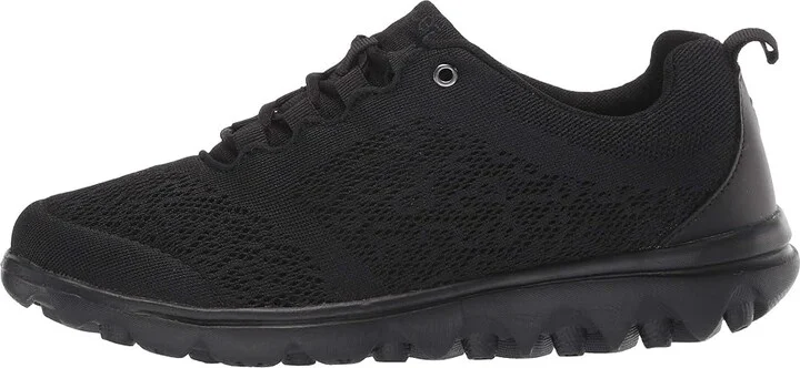 Propet TravelActiv Women's Shoes All Black : 7 XX (4E), Textile - Image 7