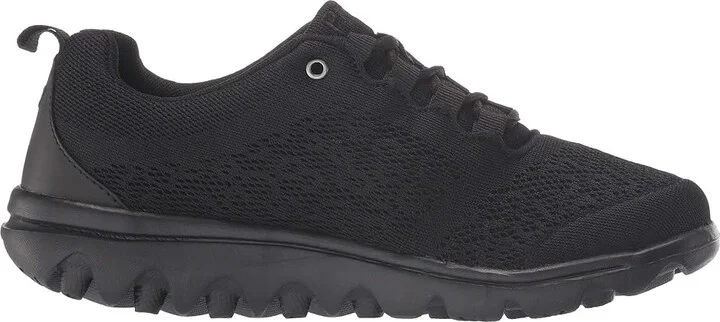 Propet TravelActiv Women's Shoes All Black : 7 XX (4E), Textile - Image 8