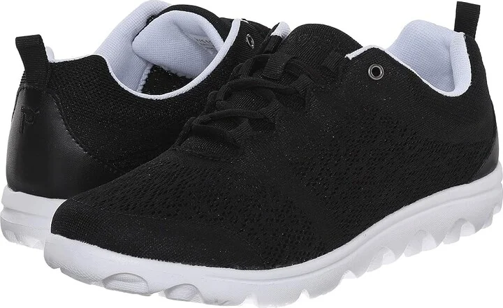 Propet TravelActiv Women's Shoes Black : 7 N (AA), Textile