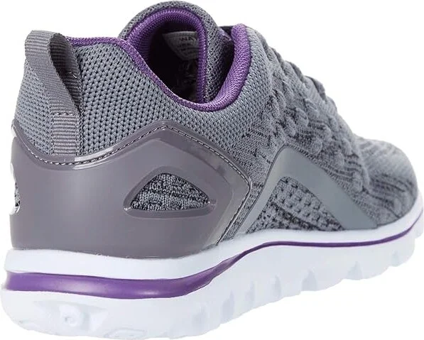Propet TravelActive Axial Women's Shoes Grey/Purple : 8 XX (4E), Textile - Image 4