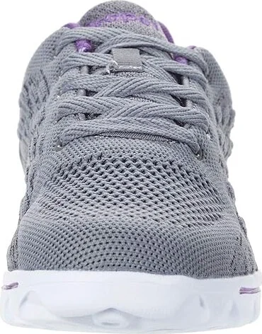 Propet TravelActive Axial Women's Shoes Grey/Purple : 8 XX (4E), Textile - Image 5