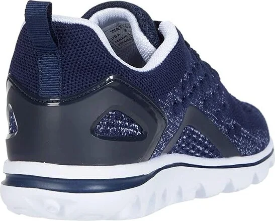 Propet TravelActive Axial Women's Shoes Navy/White : 7 XX (4E), Textile - Image 4