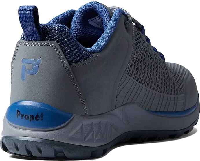 Propet Vestrio Men's Shoes Grey/Blue : 8 M (D), Leather/Synthetic - Image 4