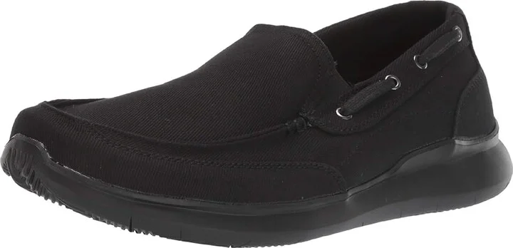 Propet Viasol Men's Slip on Shoes Black : 9 XX (5E), Canvas - Image 2