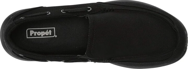Propet Viasol Men's Slip on Shoes Black : 9 XX (5E), Canvas - Image 3