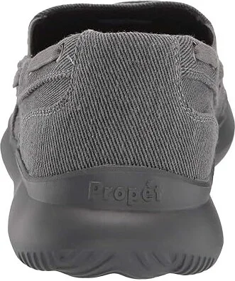 Propet Viasol Men's Slip on Shoes Grey : 8 XX (5E), Canvas - Image 5