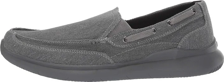 Propet Viasol Men's Slip on Shoes Grey : 8 XX (5E), Canvas - Image 7