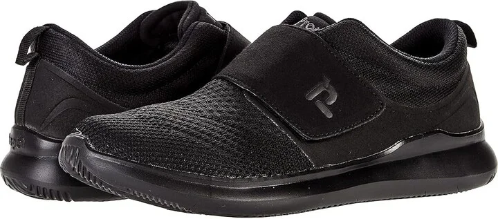Propet Viator Strap Men's Shoes All Black : 10.5 M (D), Textile