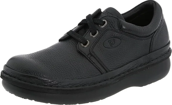 Propet Village Walker Medicare/HCPCS Code = A5500 Diabetic Shoe Men's Lace up casual Shoes Black Grain : 14 N (B), Full Grain leather - Image 2