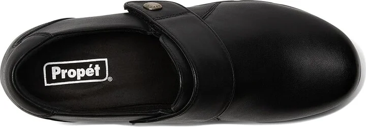 Propet Wallis Women's Flat Shoes Black : 7.5 XX (4E), Leather - Image 2