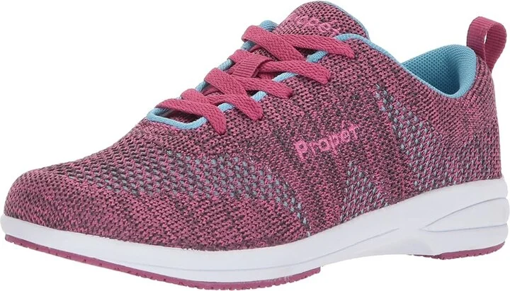 Propet Washable Walker Evolution Women's Shoes Berry/Blue : 5 W (D), Synthetic/Textile - Image 2