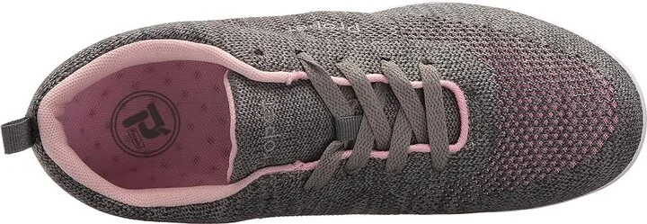Propet Washable Walker Evolution Women's Shoes Grey/Pink : 6 M (B), Synthetic/Textile - Image 3