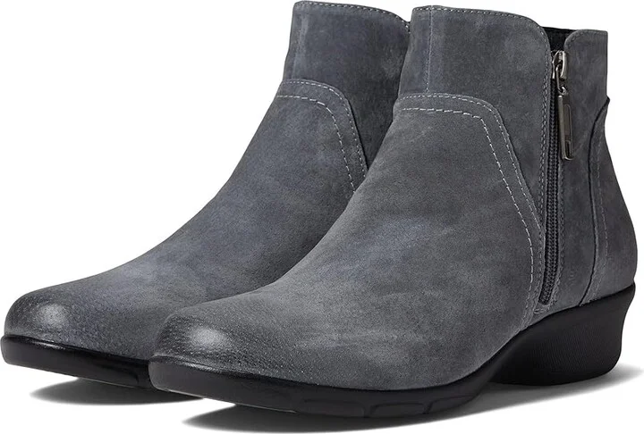 Propet Waverly Women's Shoes Grey Suede : 6.5 M (B)