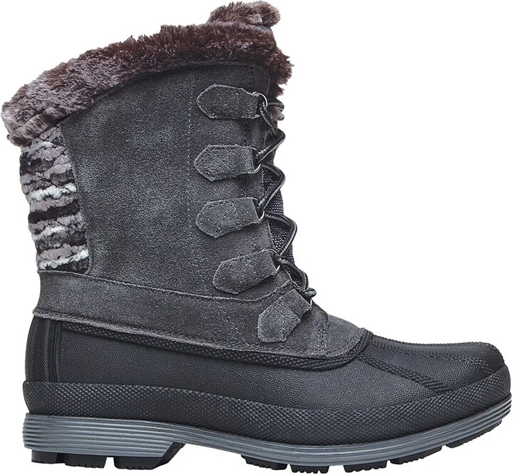 Propét Womens Lumi Tall Lace Snow Boot