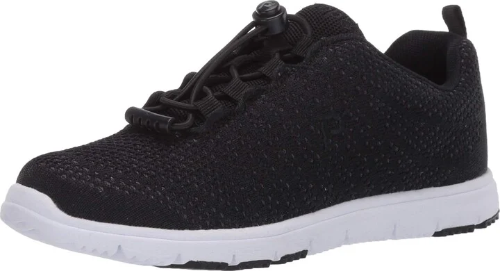 Propét Womens TravelWalker Evo Walking Walking Sneakers Athletic Shoes - Black - Size 8 B