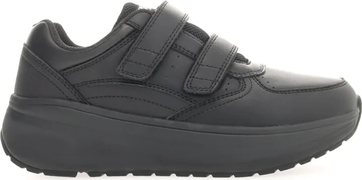 Propét Women's Ultima Strap Closure Leather Orthotic Athletic Shoes Black 11 Wide US