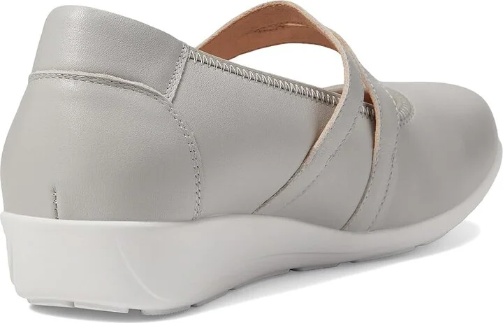 Propet Yara Mary Jane Women's Flat Shoes Light Grey : 8 X (2E), Leather - Image 4