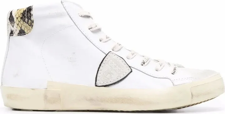 PRSX calfskin snakeskin-effect sneakers