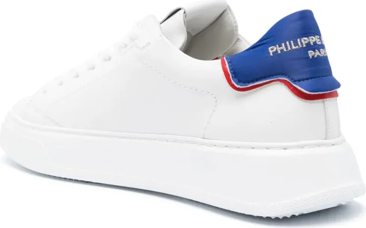 Prsx logo-patch leather sneakers - Image 3